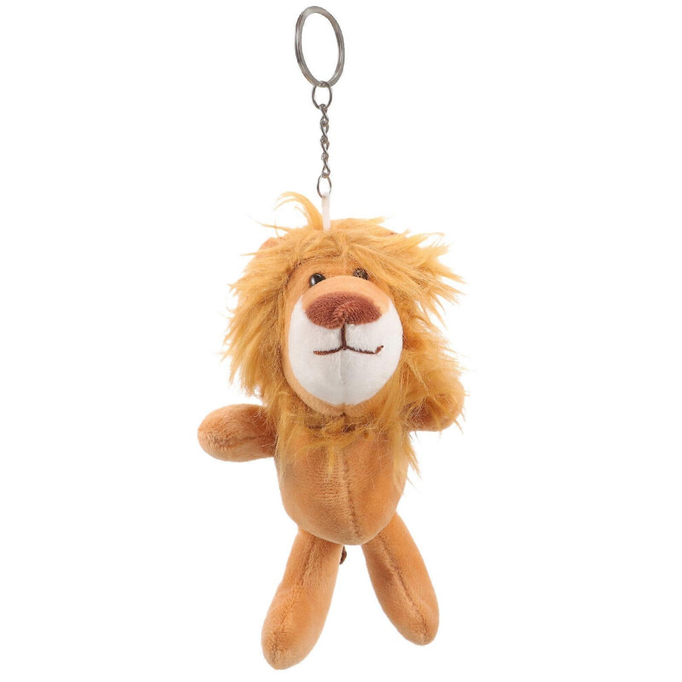 Kricely (As Show, One Size) Lion Keychain Plush Doll Pendant Bag Charm Plush Keychain Pendant Backpack Decor