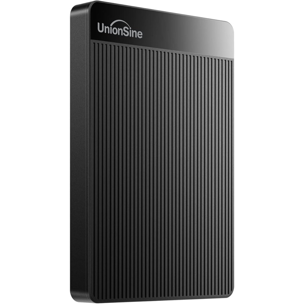 Unionsine External Hard Drive 1Tb Ultra Slim Portable Hard Drive Usb 3.0 Hdd Storage Compatible For Pc,Mac, Laptop, Xbox, Xbox One, Ps4(Black) Hd2510 Black 1234598763187