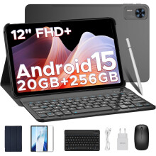 (Black) DOOGEE T36 Tablet Android 15 20 GB+ 256 GB/2 TB Tablet with SIM
