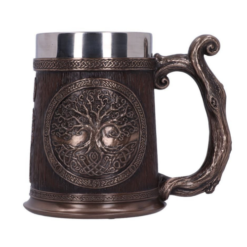 Bronze Tree Of Life Tankard 14.5cm