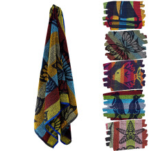 GEEZY Soft Cotton Beach Towel Jacquard Outdoor Travel Summer Pool Lightweight