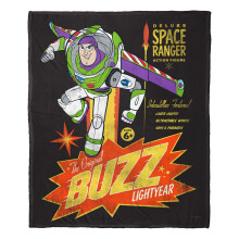 Toy Story Vintage Buzz Aggretsuko Comics zijden deken 127 x 152 cm (D0102HAR64G.)