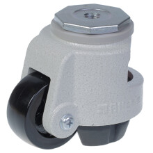 Nivellierserie HRIG-POA 63G 63mm schwenkbar Bolzenloch mit Gewinde M12x15mm Lenkrolle