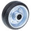 80mm wheel  with black rubber on pressed steel centre 1