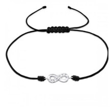 Crystal Infinity Corded Bracelet