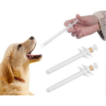 Pet Piller 2 pices en plastique pour animaux de compagnie pilule poppers pratique durable distributeur de pilules pour animaux de compagnie comprims m