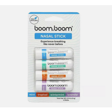 (1set= 4pcs Nasal Stick ) BoomBoom Essential Oil & Menthol Inhaler Aromatherapy Inhaler Nasal Stick