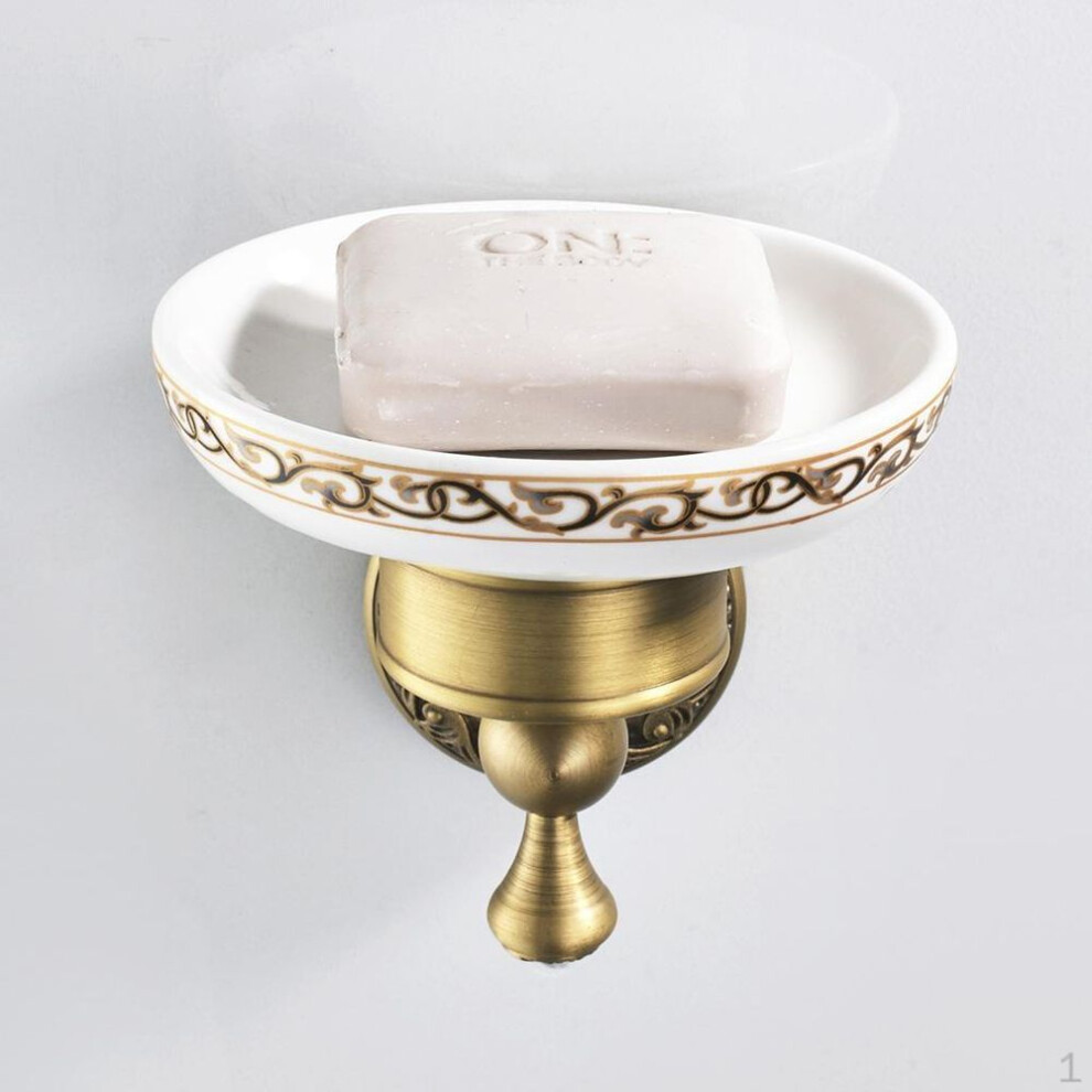 Soap Dishes Mounted Stand Tray for WC Bathroom Accessories Bronze Bath Products