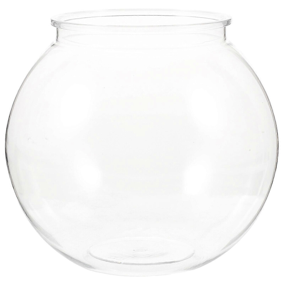 Kricely (As Show, One Size) 1Pc Plastic Fish Tank Transparent Small Aquarium Household Goldfish Tank