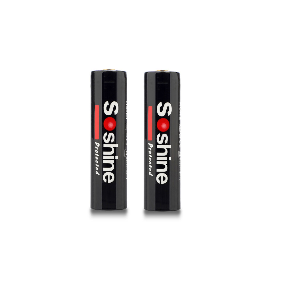 2X Soshine 18650 3600Mah 3.7V Batteries 6200479448127