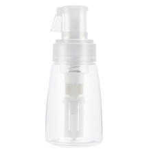 (As show, One size) 1Pc Baby Travel Powder Puff Bottle Talcum Powder Puff Bottle Loose Powder Bottle (White)