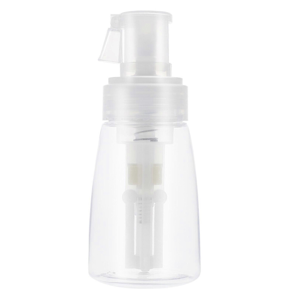 Kricely (As Show, One Size) 1Pc Baby Travel Powder Puff Bottle Talcum Powder Puff Bottle Loose Powder Bottle (White) White