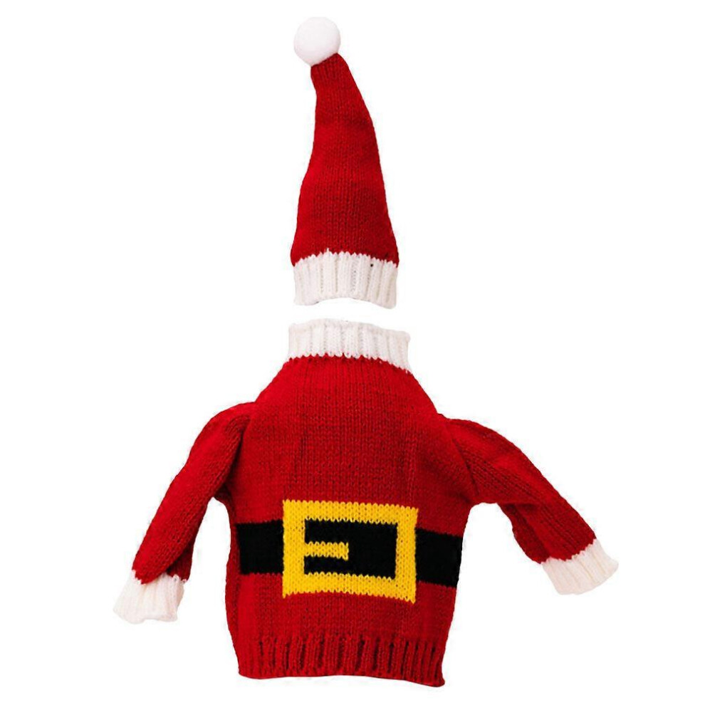 Photos - Garden & Outdoor Decoration  1 Set of Xmas Wine Bottle Covers Xmas Party Favors Decorative Wine Bottle Cloth Cover f(15.50X13.00X2.00CM, Assorted Color)