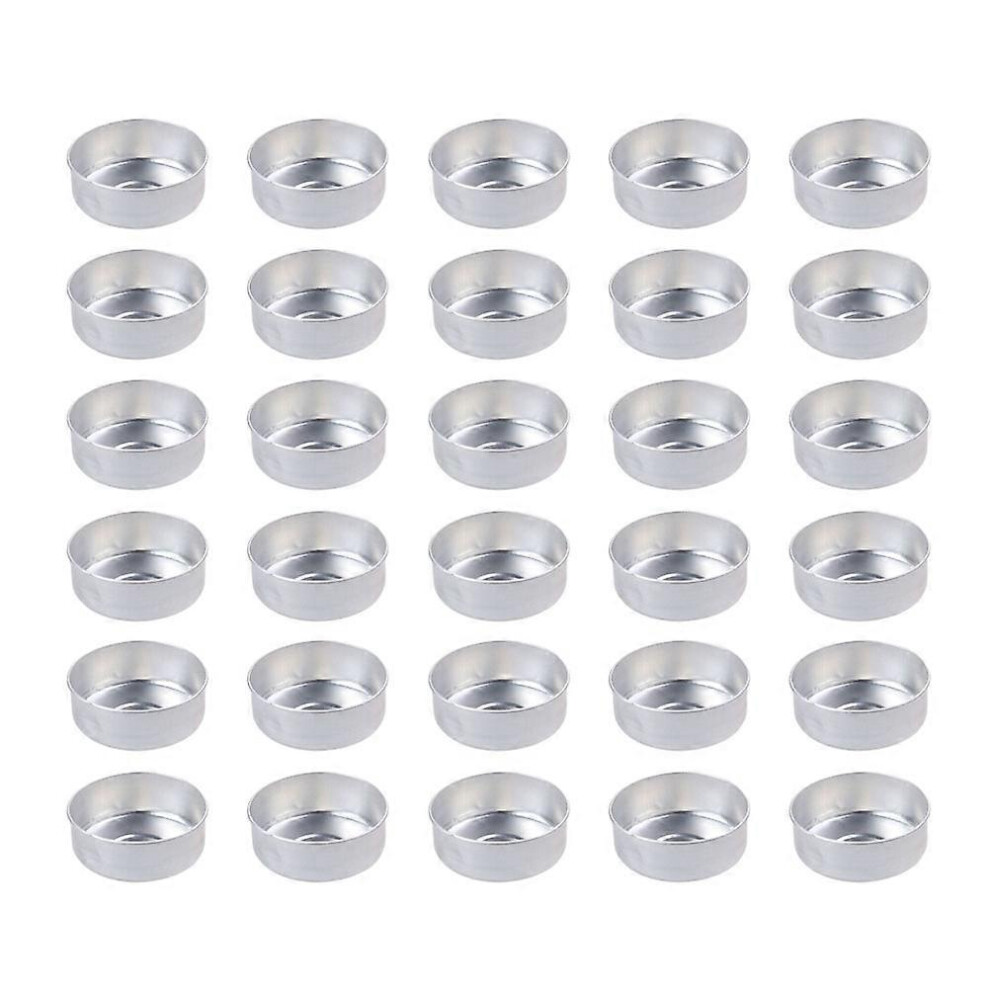 Kricely (As Show, One Size) 200Pcs Aluminum Tea Tins Can Scented Candle Making Container Empty Case For Candle Holding Diy Making (Silver) Light/Silver