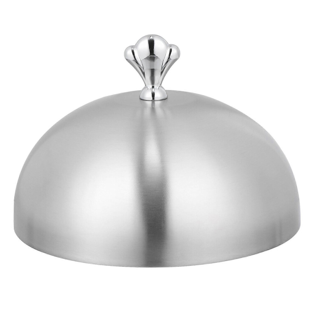 Kricely (As Show, One Size) Stainless Steel Food Cover Dish Dust Cover Dome Steak Lid For Home Restaurant
