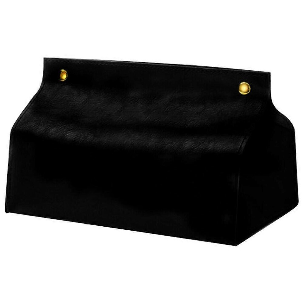 Kricely (, One Size) Napkin Dispenser Car Tissue Holder Pu Leather Paper Towel Case Napkin Dispenser Black