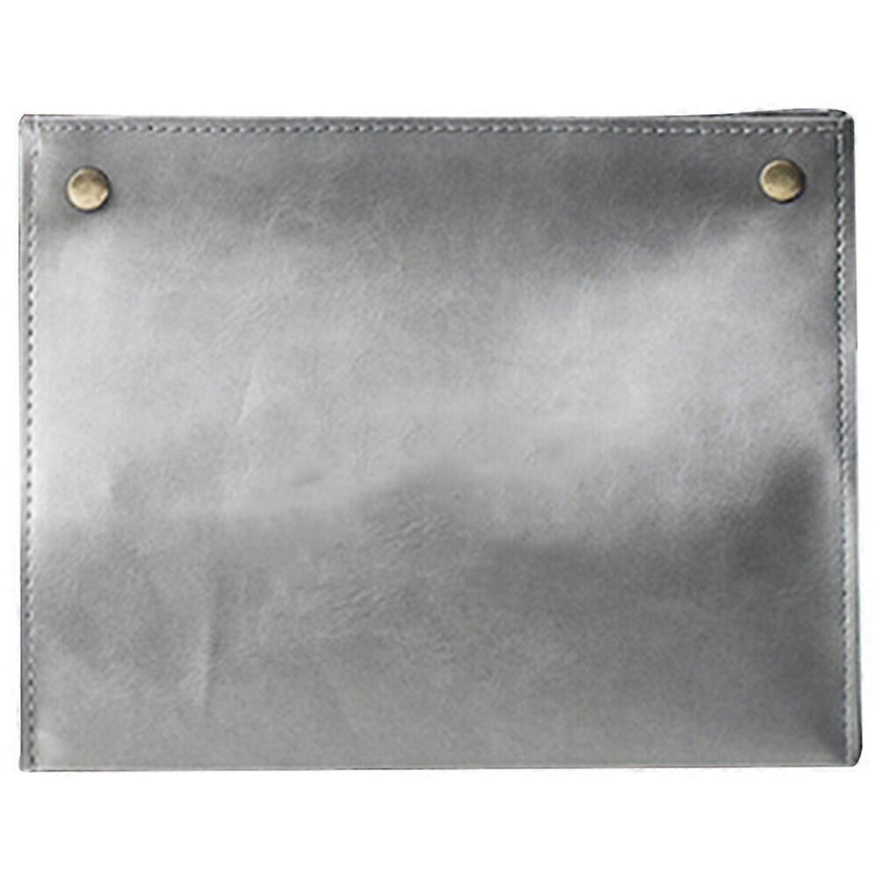 Kricely (, One Size) Napkin Dispenser Car Tissue Holder Pu Leather Paper Towel Case Napkin Dispenser Grey