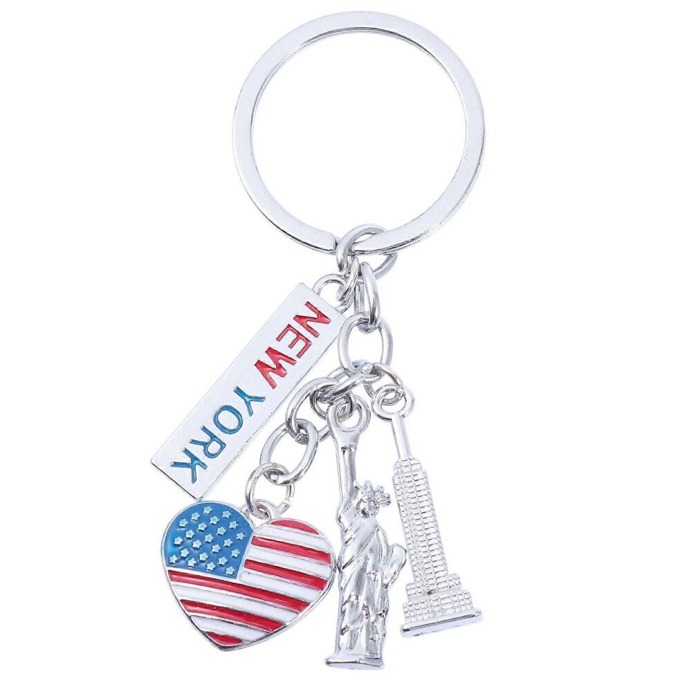 Kricely (As Show, One Size) 1Pc Independence Day Pendant Accessories Elaborate Hangings Crafted Key Chain