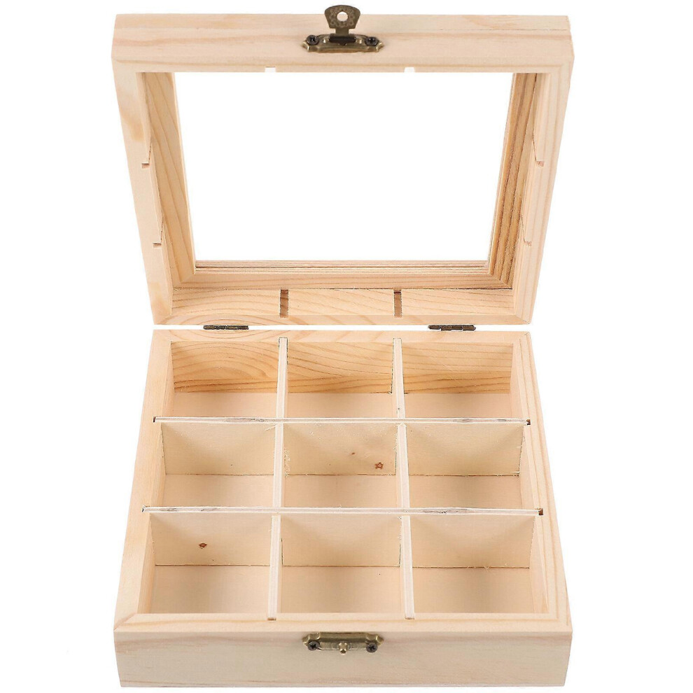 Kricely (As Show, One Size) Tea Bag Countertop Holder Restaurant Coffee Organizer Compartment Tea Box