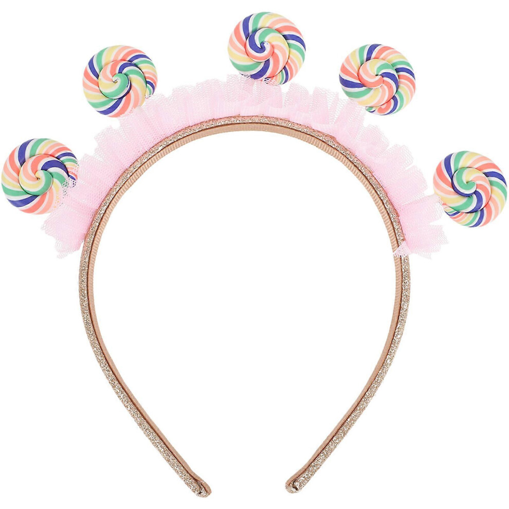 Kricely (As Show, One Size) Lollipop Headband Toddler Lollipop Hairband Kids Headband Party Candy Headband For Kids