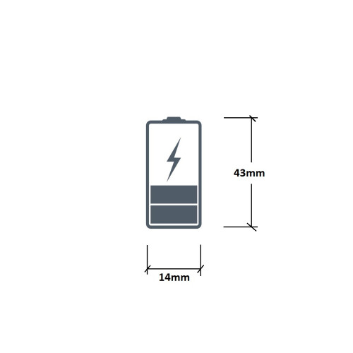 2x Ampsplus 14430 3.2V 400mAh Rechargeable Battery 1
