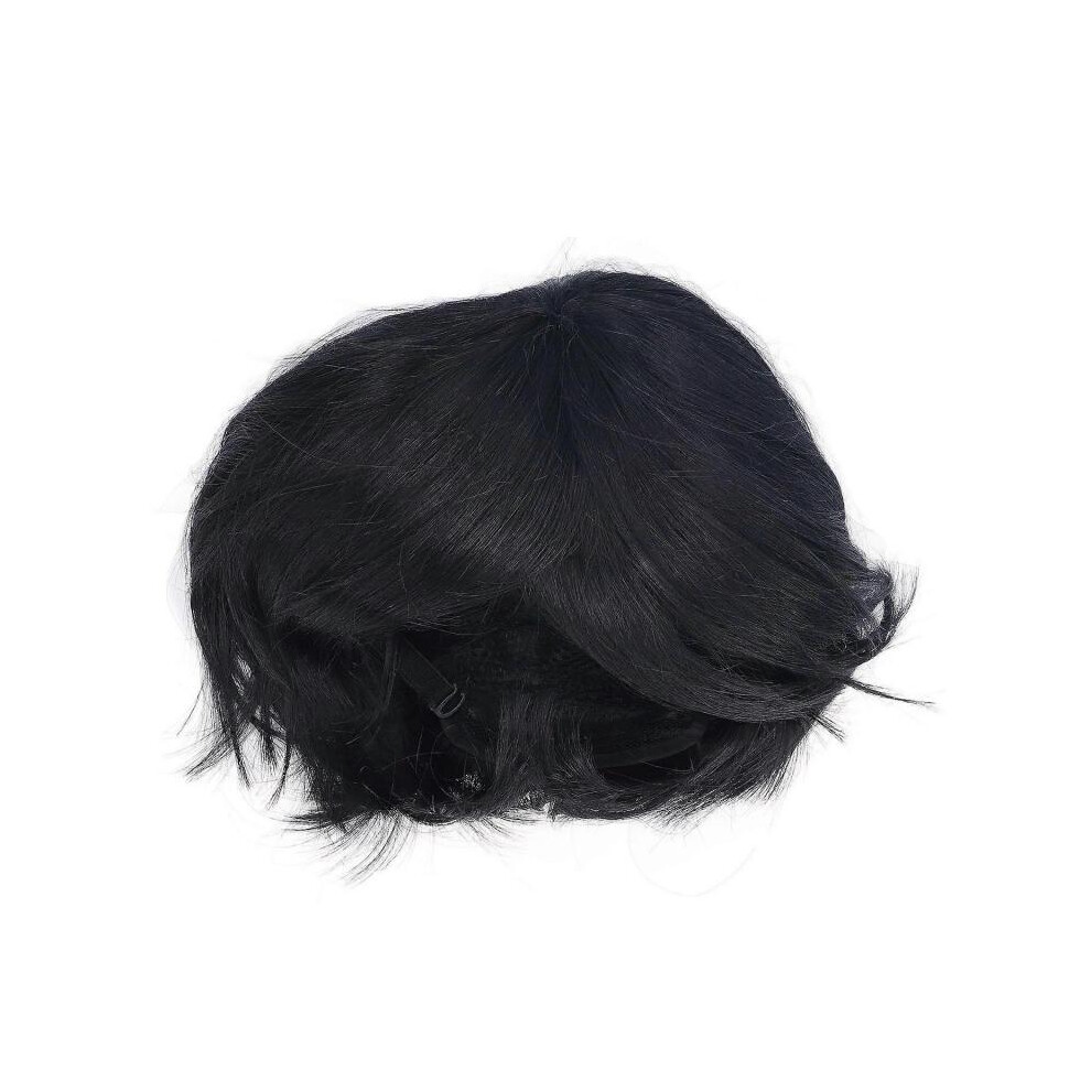 Men Cosplay Wig Synthetic Hair Cosplay Hairpiece Short Cosplay Toupee for Party Cosplay Costumes Dai