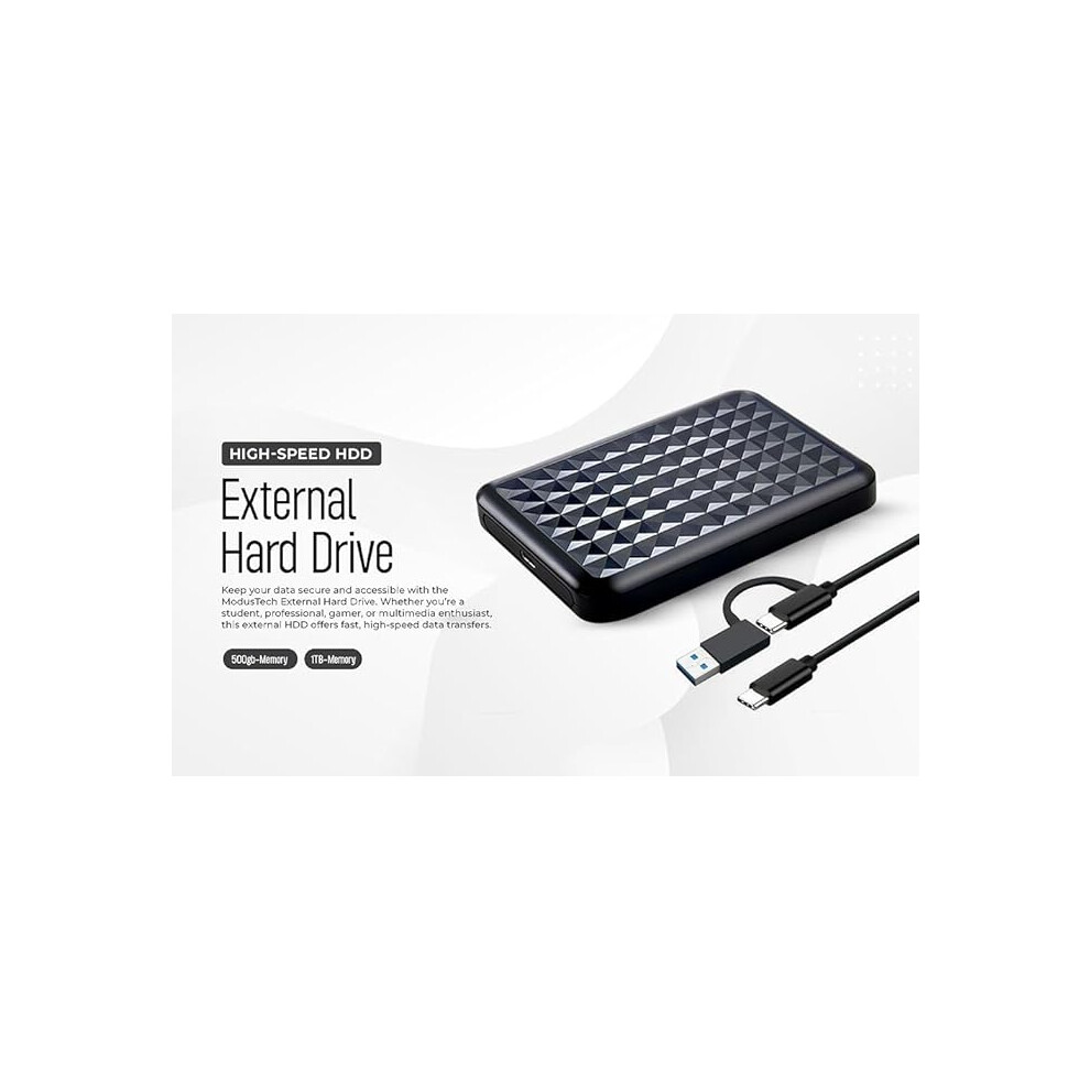 2.5-Inch Portable External USB3.0 HDD RGB Storage Disk Portable USB3.0 Hard Drive Expansion Storage For PC Laptop 1TB