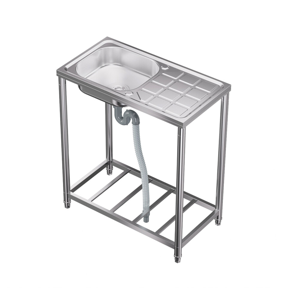 201 Stainless Steel Commercial Sink with Drainboard