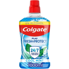 Colgate Plax Cool Mint Alcohol Free No Burn Experience - 24/7 Plaque