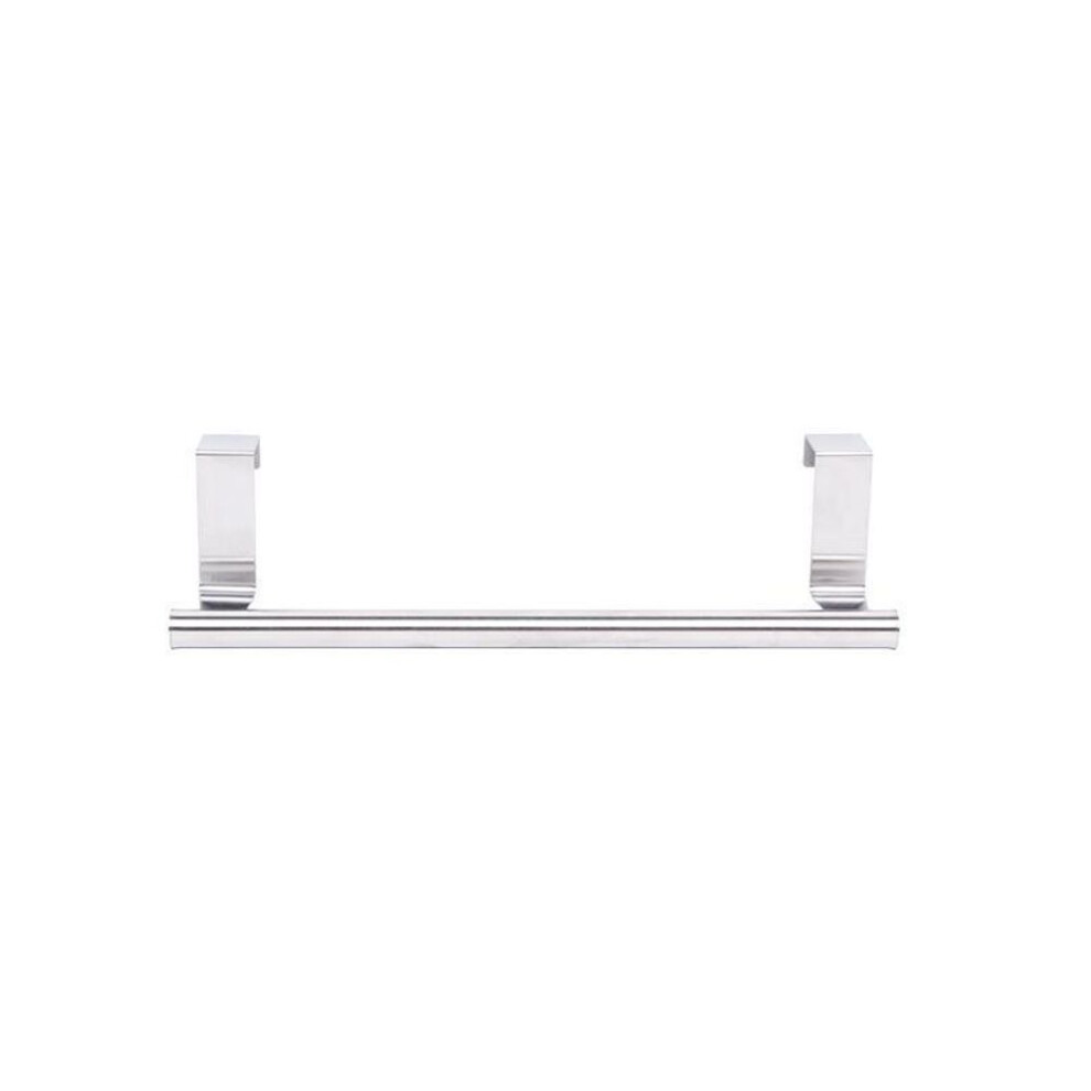 (as the picture, small) Stainless Steel Punch-Free Kitchen Towel Storage Rack - Cabinet Door Back Mount