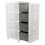 URBN Living (White) 4 Tier Shelf Plastic Storage Drawers Home Office Organiser Large Tower Rack Unit 3
