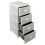 URBN Living (White) 4 Tier Shelf Plastic Storage Drawers Home Office Organiser Large Tower Rack Unit 5