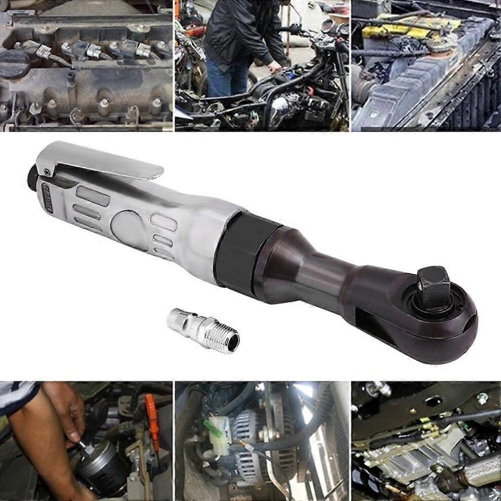 (As Show, One Size) 1/2" 12.5Mm Heavy Duty Air Ratchet Wrench Torsion Drive Spanner Pneumatic Auto Repairing Tool 6909775594995
