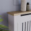 Home Discount (Medium) Arlington Radiator Cover Heating Cabinet White Oak 4