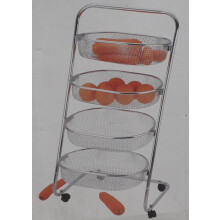 Tier All Purpose Chrome Metal Fruit Vegetable Rack