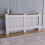 Home Discount (Extra Large) Arlington Radiator Cover Heating Cabinet White Oak 1