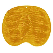 (color01) Shower Foot Back Scrubber Silicone Bath Massage Pad Bath Massage Cushion Brush with Suction Cups Wash Foot Mat Exfoliating Brush
