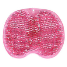 (color05) Shower Foot Back Scrubber Silicone Bath Massage Pad Bath Massage Cushion Brush with Suction Cups Wash Foot Mat Exfoliating Brush