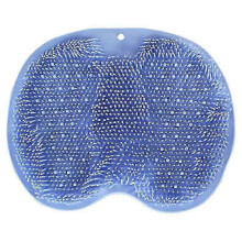 (color02) Shower Foot Back Scrubber Silicone Bath Massage Pad Bath Massage Cushion Brush with Suction Cups Wash Foot Mat Exfoliating Brush