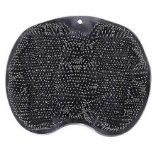 (color04) Shower Foot Back Scrubber Silicone Bath Massage Pad Bath Massage Cushion Brush with Suction Cups Wash Foot Mat Exfoliating Brush