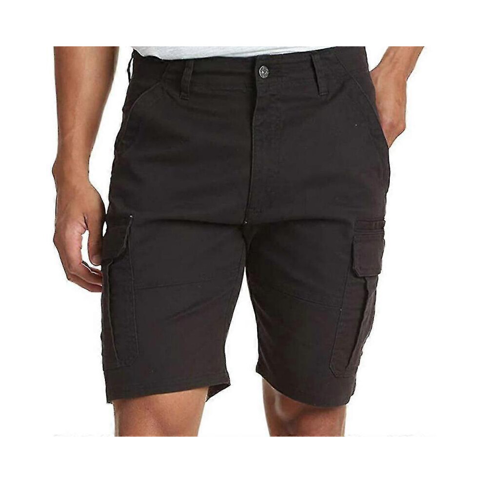 (M, Black) Mens Shorts Casual Pockets Straight Leg Short Pants #YoGu-image-OPC-PH25675-NEW