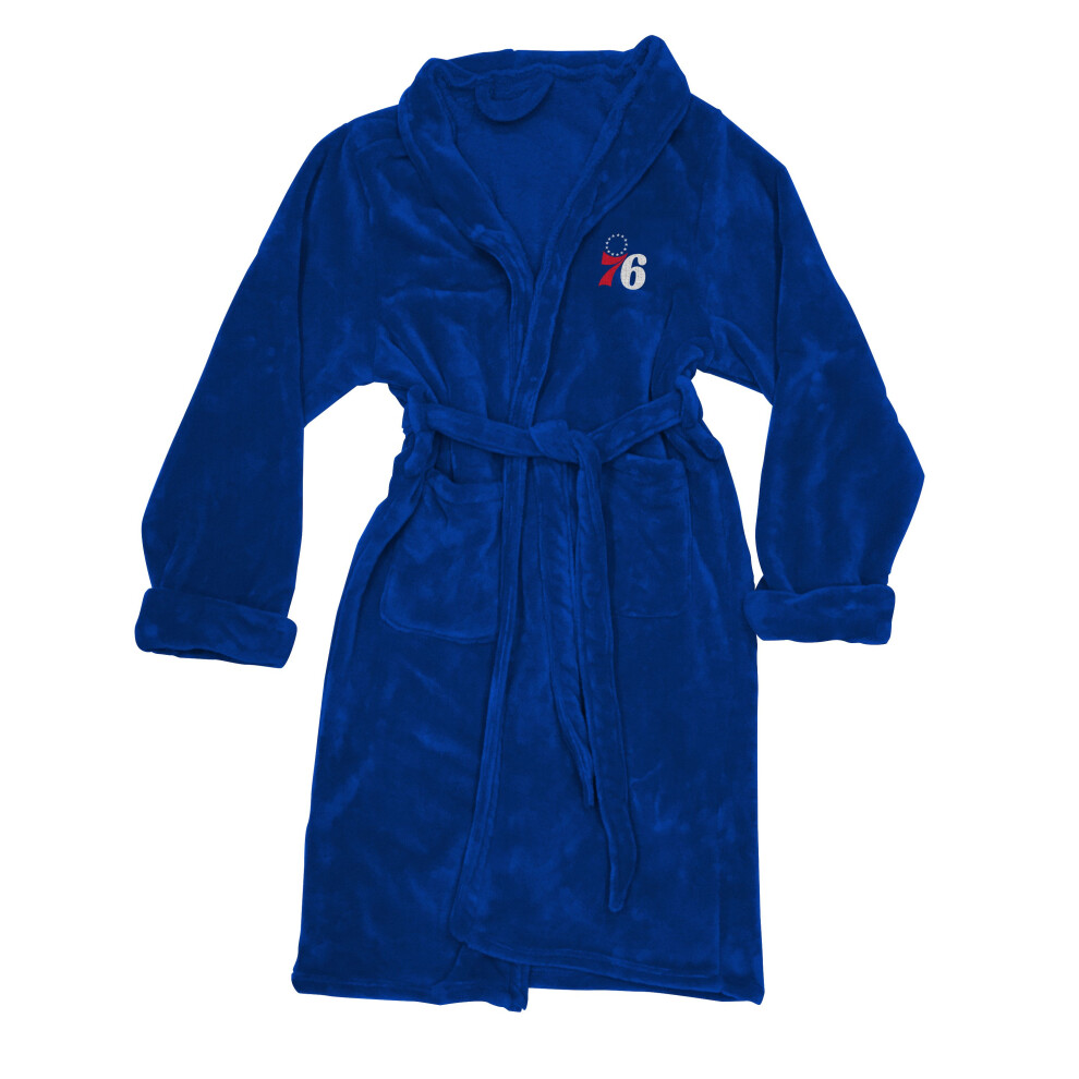 Peignoir de bain officiel NBA des 76ers pour homme, taille L, toucher soie, 66 x 119 cm (D0102H94DNA)