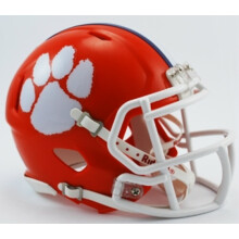 Casco Riddell NCAA Clemson Tigers Speed Mini, naranja, 19 x 16,5 cm