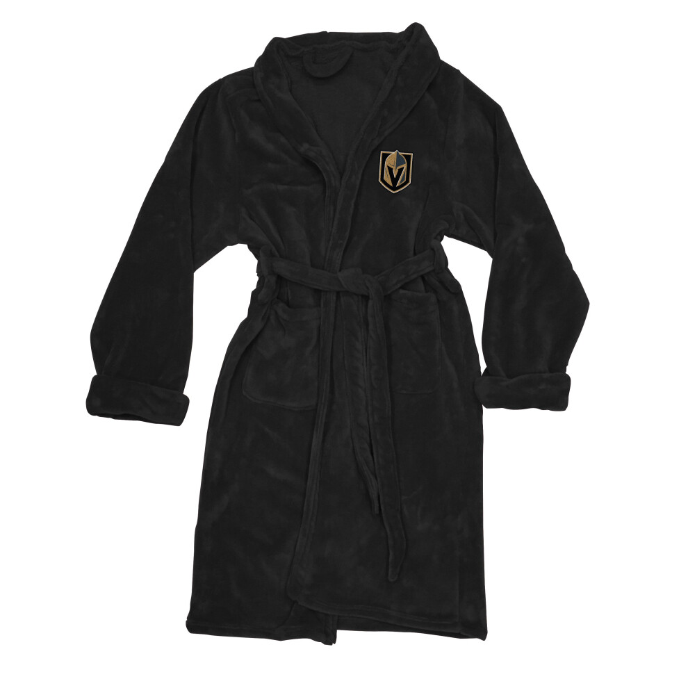 Peignoir de bain officiel des Golden Knights de la LNH pour homme, taille L, toucher soie, 26 x 47 (D0102H94F5A)