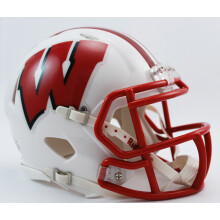 Casco mini de velocidad de los Wisconsin Badgers de la NCAA