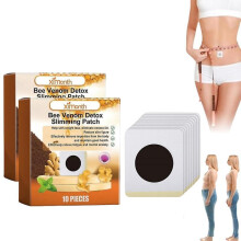 (20x) Slimming Patches 10/20/30pcs, Ginger Patch Lymphatic Drainage Magnetic Slimming Patches Navel Sticker