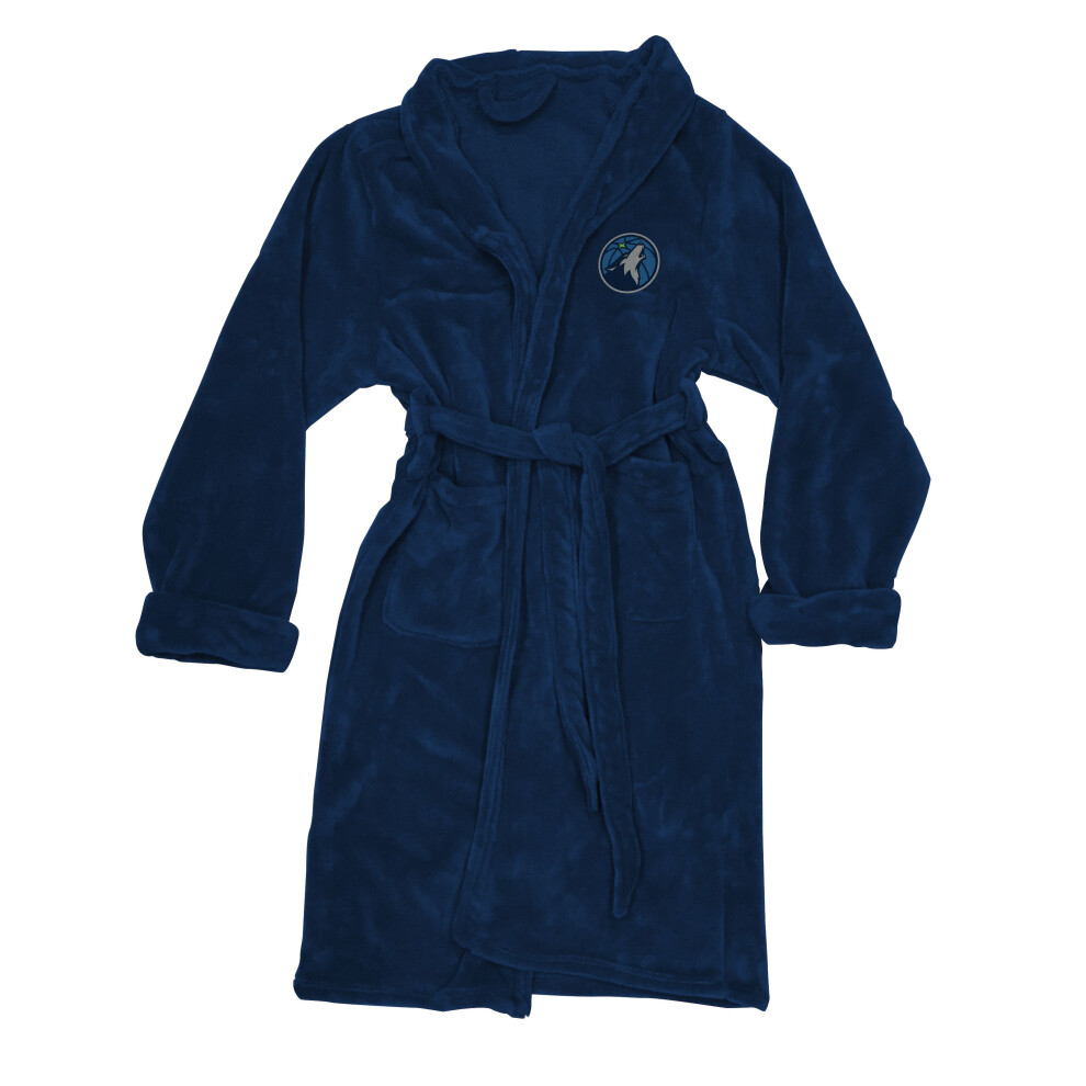 Peignoir officiel NBA Timberwolves pour homme, taille L, toucher soie, 66 x 119 cm (D0102H94DK7)