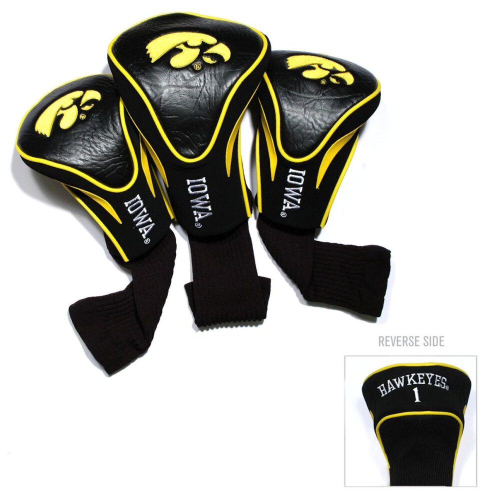 Photos - Golf Iowa Hawkeyes  Club 3 Piece Contour Headcover Set - Special Order 21594