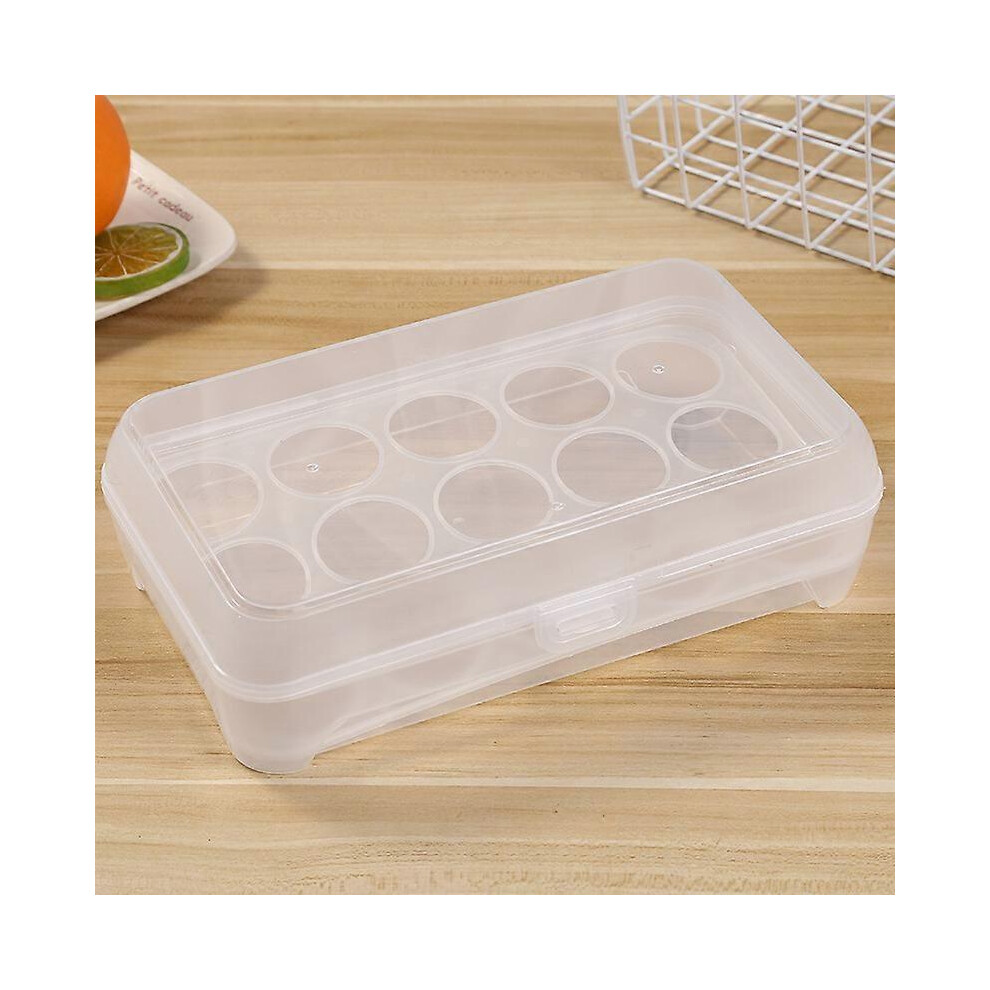 15 grid kitchen egg storage box refrigerator storage box refrigerator egg protection storage container box egg storage box white