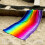 The Magic Toy Shop GEEZY Microfibre Beach Towel Rainbow Design Quick Dry Summer Pool Travel Absorbent 3